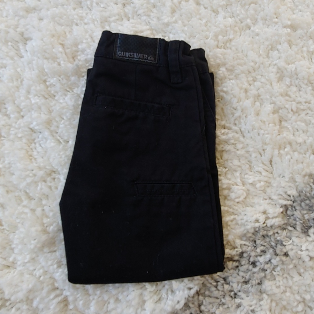 Toddler black chino pants